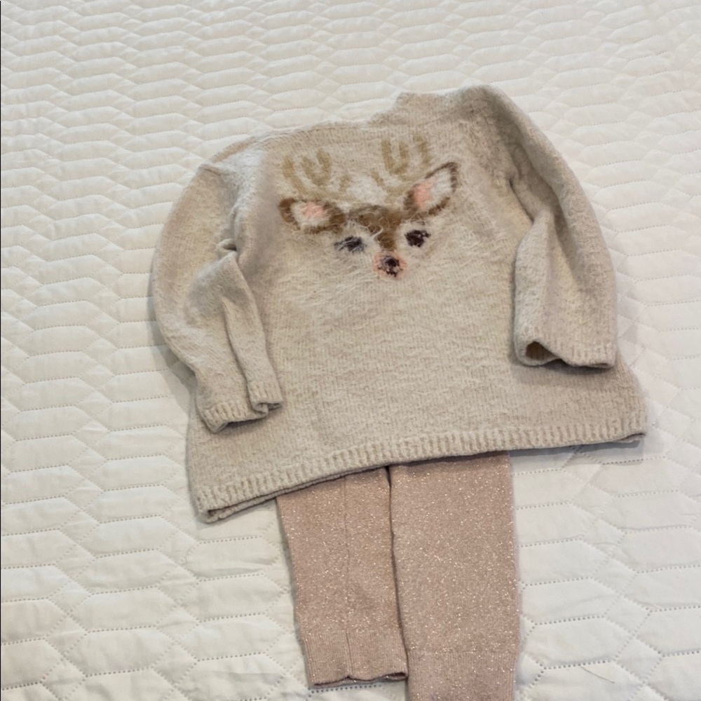 Hatley Deer Sweater and Leggings Set